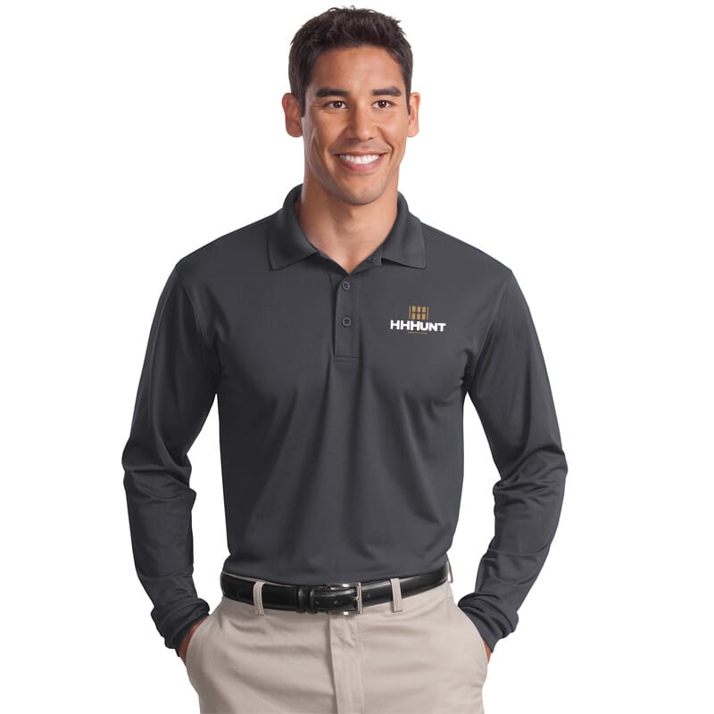 HHHunt Sport-Tek Long-Sleeve Micropique Sport-Wick Polo
