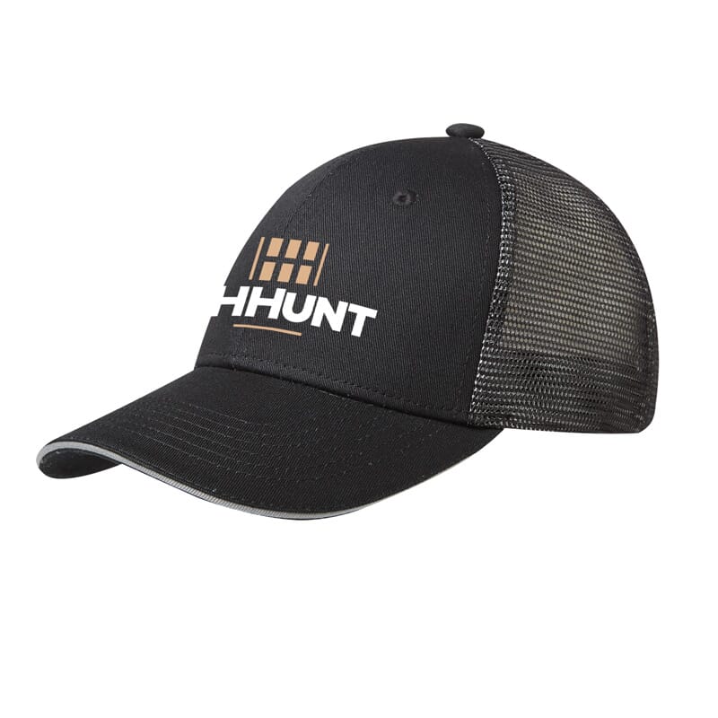 HHHunt Port Authority Double Mesh Snapback Sandwich Bill Cap 