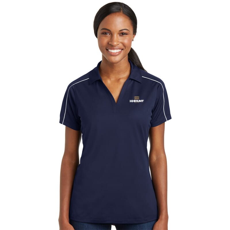 HHHunt Sport-Tek Women's Micropique Sport-Wick Piped Polo