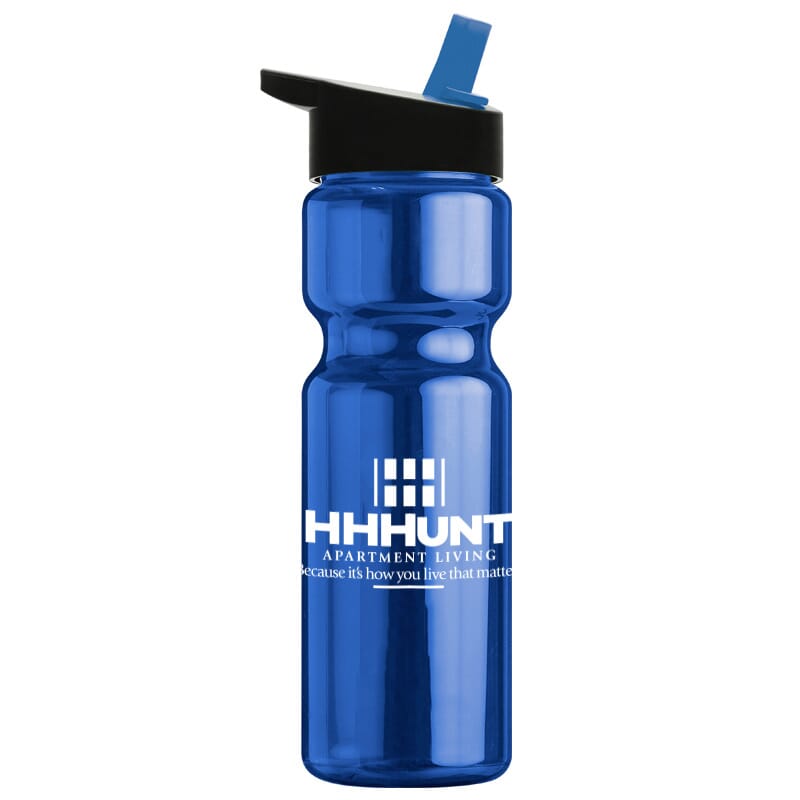 HHHunt 28 oz. Flip Straw Bottle - Apartment Living Logo