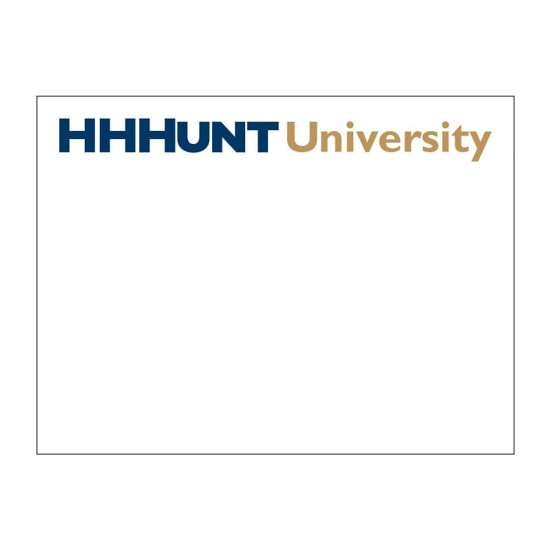 HHHunt 4" x 3" Sticky Note Pad