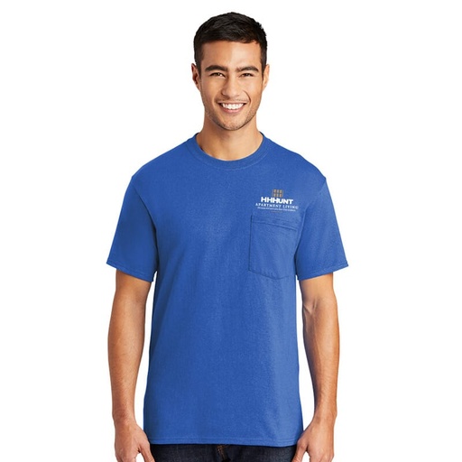 [8321454] HHHunt Port & Company Core Blend Pocket Tee
